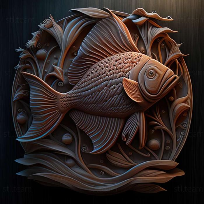 3D модель Риба тернеція (STL)